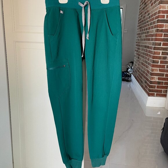 FIGS Zamora Women Jogger Scrub Pants, Hunter Green XS - Picture 3 of 7
